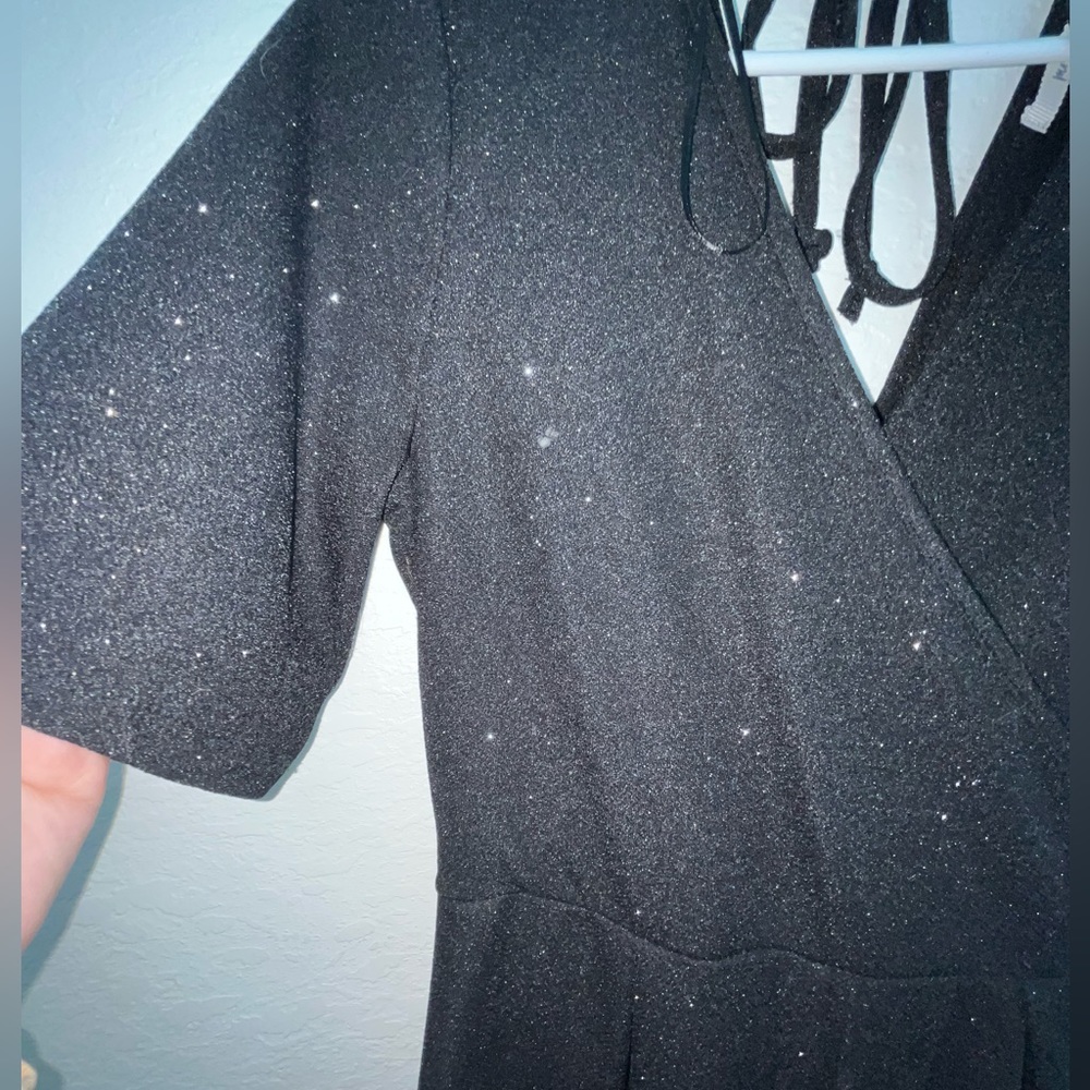 Black Glitter jumpsuit